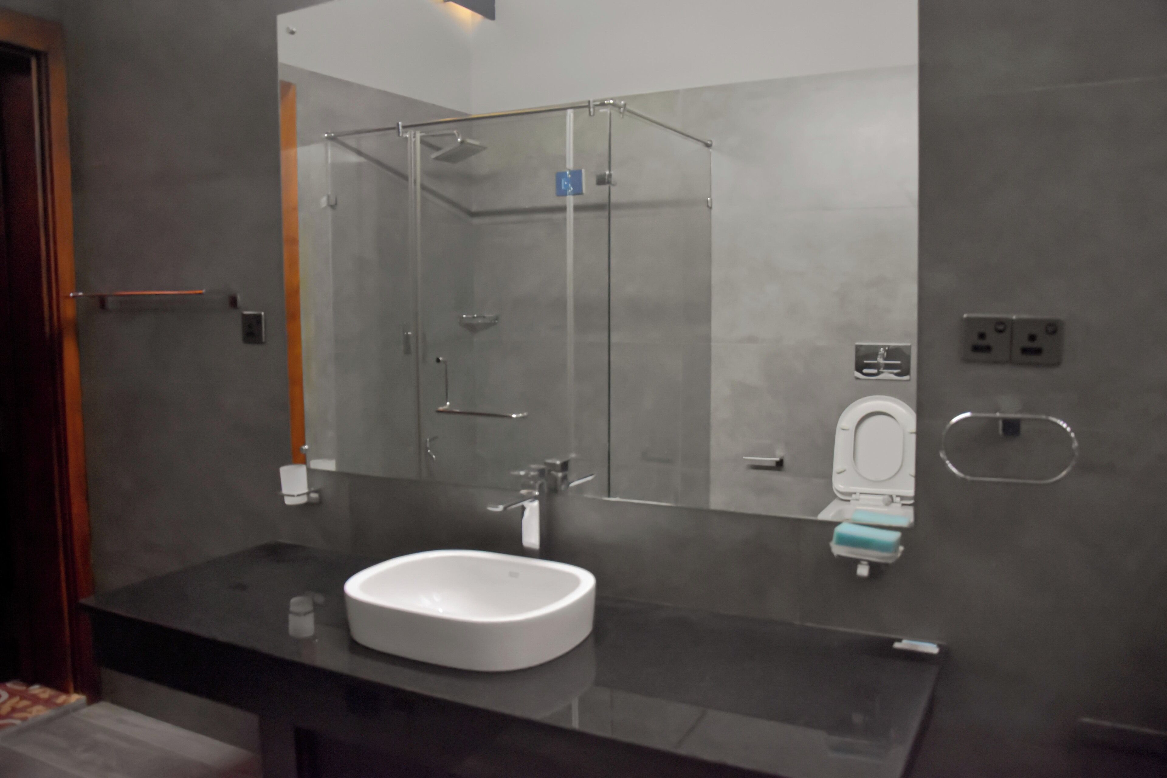 Villa Deluxe, patio, vue lac | Salle de bain