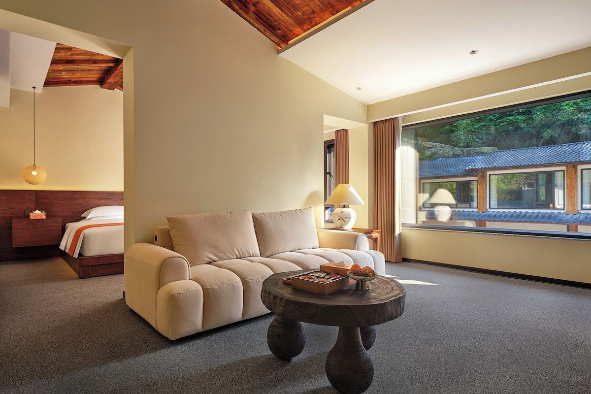 Suite monolocale Deluxe | Minibar, insonorizzazione, Wi-Fi gratuito, lenzuola
