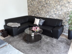 テレビ、暖炉、ステレオ