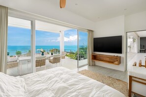Iron/ironing board, Internet, bed sheets - 4-Bdr Bay-View Designer Duplex Villa (Bo Put)