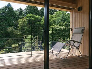 Chambre quadruple supérieure, vue sur le jardin | Vue du balcon
