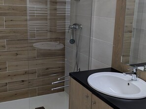 Bathroom - Spacious studio for rent, Orcières ski center (Orcières Merlette)