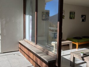 Terrace/patio - Spacious studio for rent, Orcières ski center (Orcières Merlette)