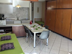 Dining - Spacious studio for rent, Orcières ski center (Orcières Merlette)