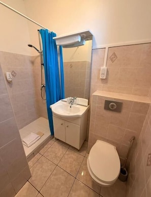 Bathroom - Hôtel pub le petit bosquet  (Santo-Pietro-di-Venaco)