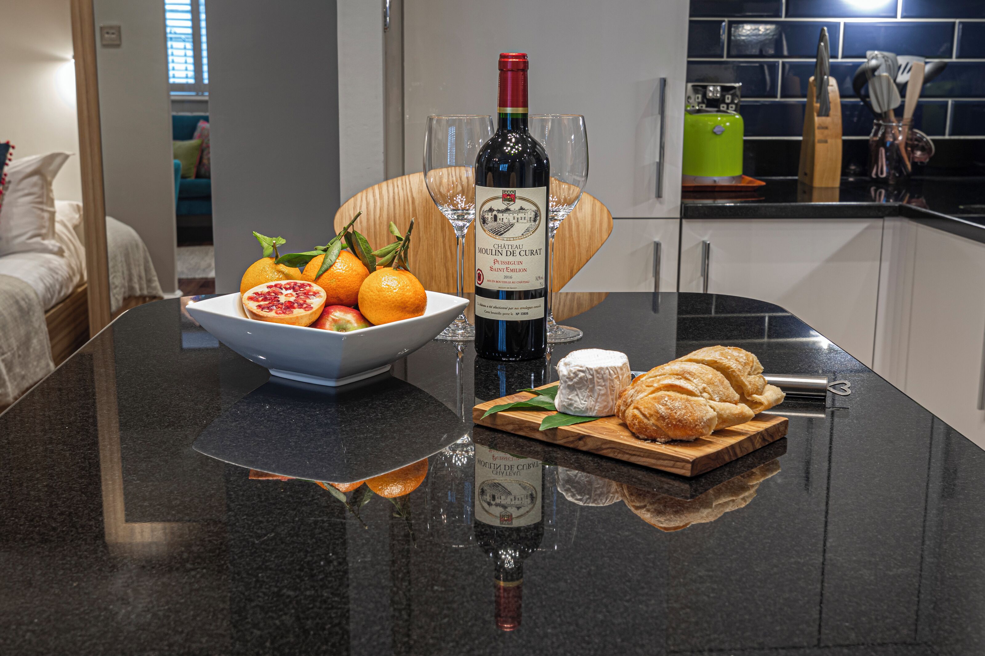 컴포트 아파트, 시내 전망 | 전용 주방