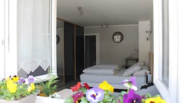 Desk, iron/ironing board, WiFi, bed sheets