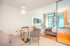 Apartment, 2 Bedrooms, Balcony | In-room safe, desk, laptop workspace, blackout drapes - Bloom Arjaan By Rotana (Abu Dhabi)