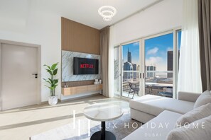 Apartment, City View | Living area - LUX The Marina View Suite 3 (Dubai)