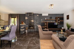 House | Living room | Fireplace - MY Dalmatia - Holiday Home Olive Garden (Skradin)