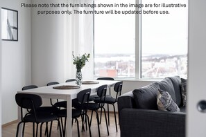 Classic-Apartment, Stadtblick | Esszimmer