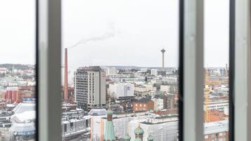 Vista de la ciutat des de l'allotjament