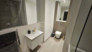 Shower, hair dryer