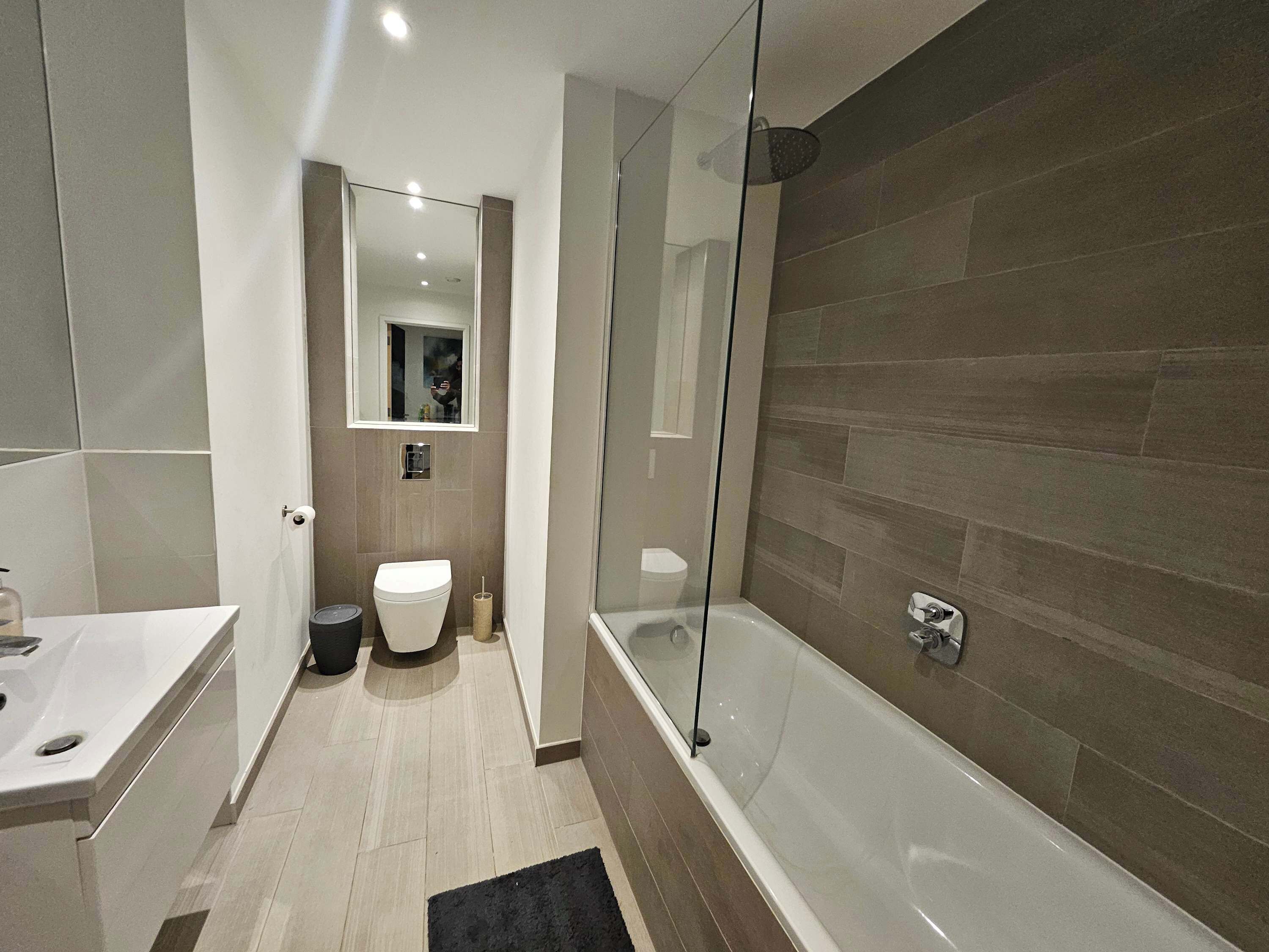 Shower, hair dryer