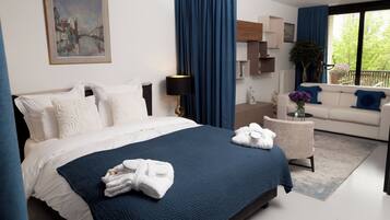 Appartement | Een bureau, geluiddichte muren, een strijkplank/strijkijzer, gratis wifi