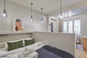 1 makuuhuone, silitysrauta/-lauta, Wi-Fi, vuodevaatteet