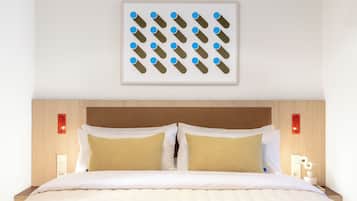 Apartamento, 1 cama Queen e sofá-cama | Roupas de cama premium, cofres nos quartos, individualmente decorados