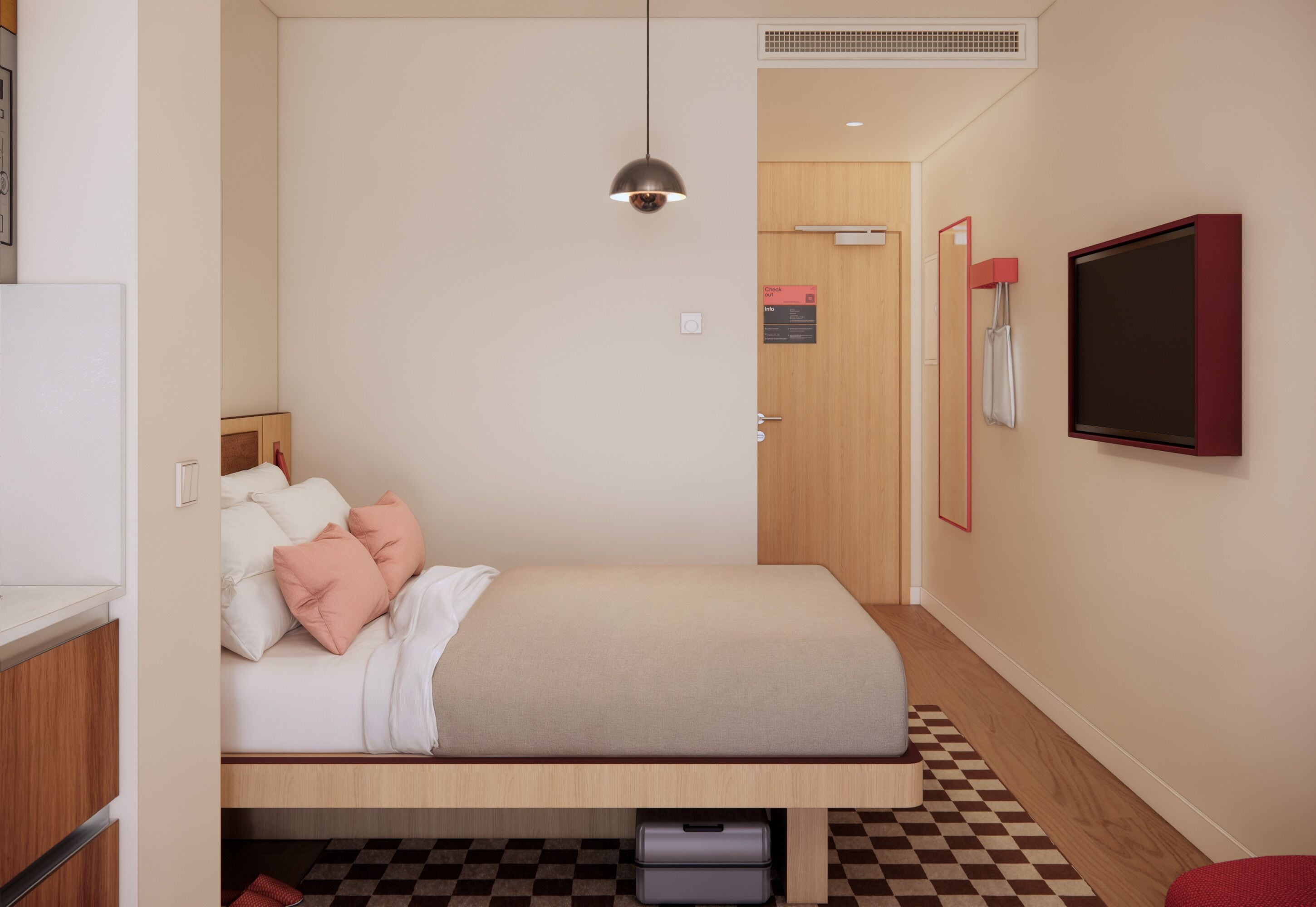 Hochwertige Bettwaren, Zimmersafe, individuell dekoriert