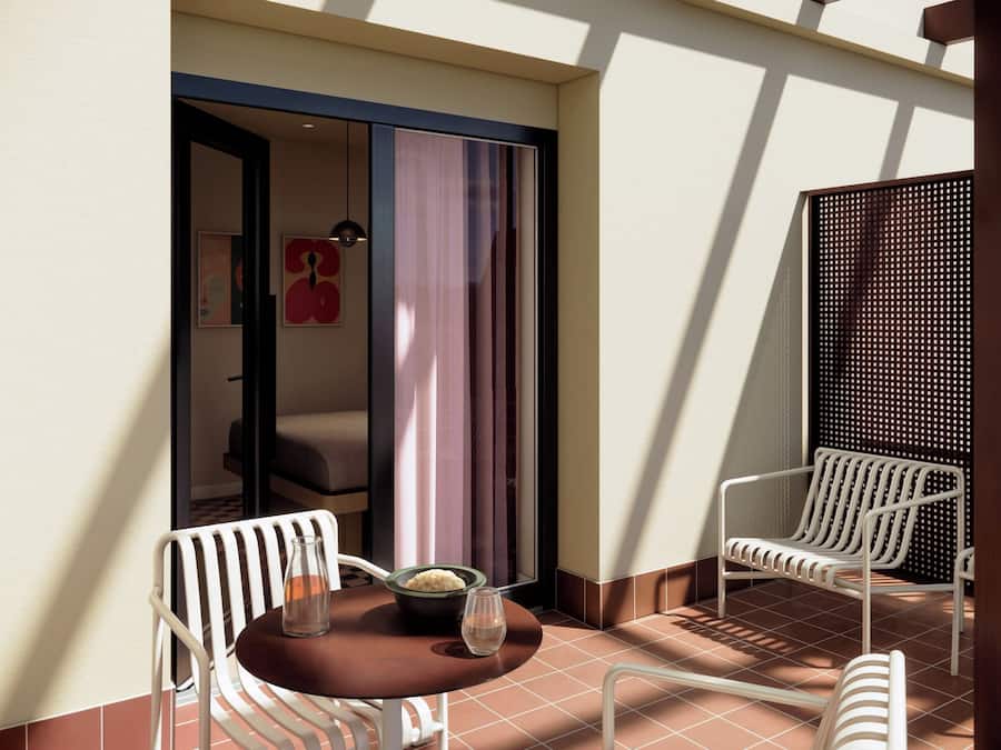 Estudio, balcón | Terraza o patio