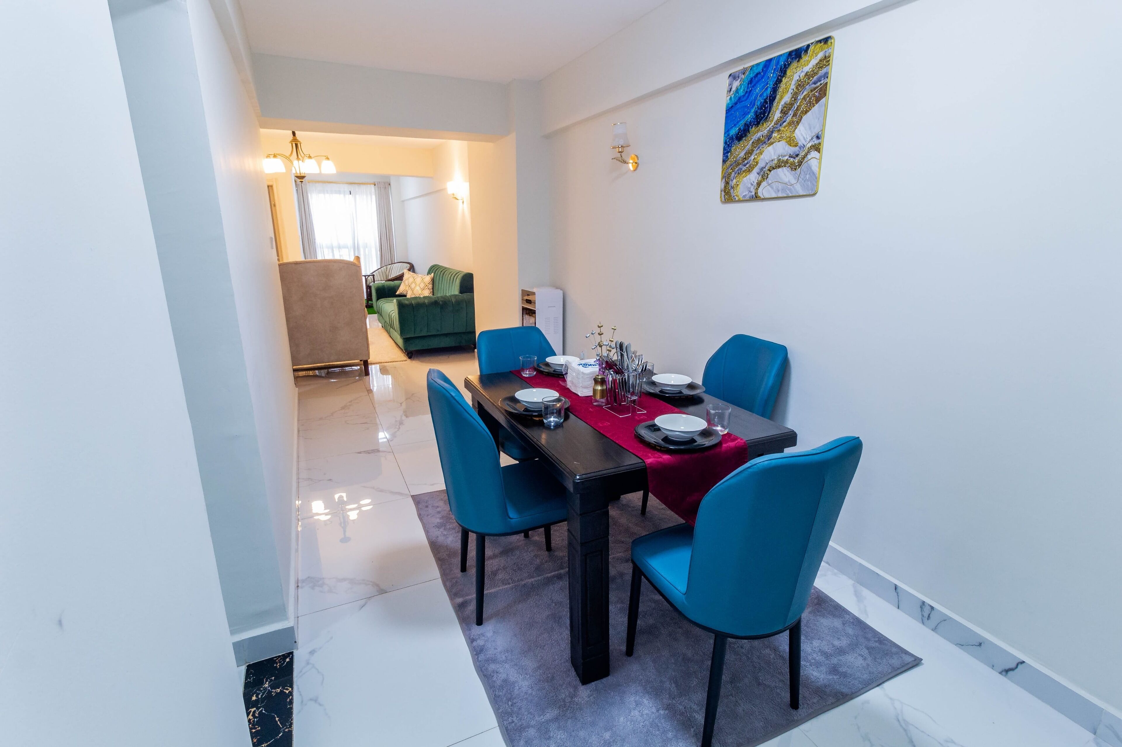 Appartement, 2 chambres, accessible aux personnes à mobilité réduite, fumeur | Salle à manger