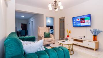 Apartment, 2 Schlafzimmer, barrierefrei, Raucher | Wohnzimmer