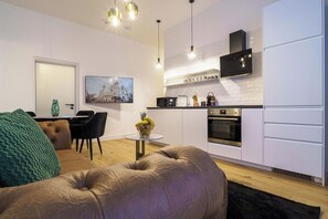 Comfort Apartment, 2 Bedrooms, Non Smoking | Living area - Grand Quarters Mariahilf Residence (Vienna)