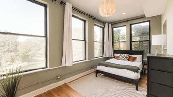 5 bedrooms, iron/ironing board, travel cot, WiFi