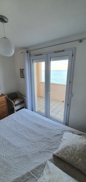 2 bedrooms, iron/ironing board, travel cot, free WiFi - Collioure Waterfront, T3, sea view, large terrace, beach, parking (Collioure)