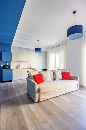 Apartment, 1 Bedroom, Balcony | Living area | 30-inch TV with satellite channels - Street Stritt'60 by Wonderful Italy (Naples)