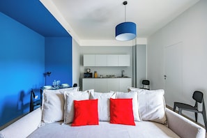 Basic Apartment, 1 Bedroom, Balcony | Living area - Street Stritt'60 by Wonderful Italy (Naples)