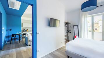 Basic-Apartment, 1 Schlafzimmer, Balkon | Bügeleisen/Bügelbrett, kostenloses WLAN