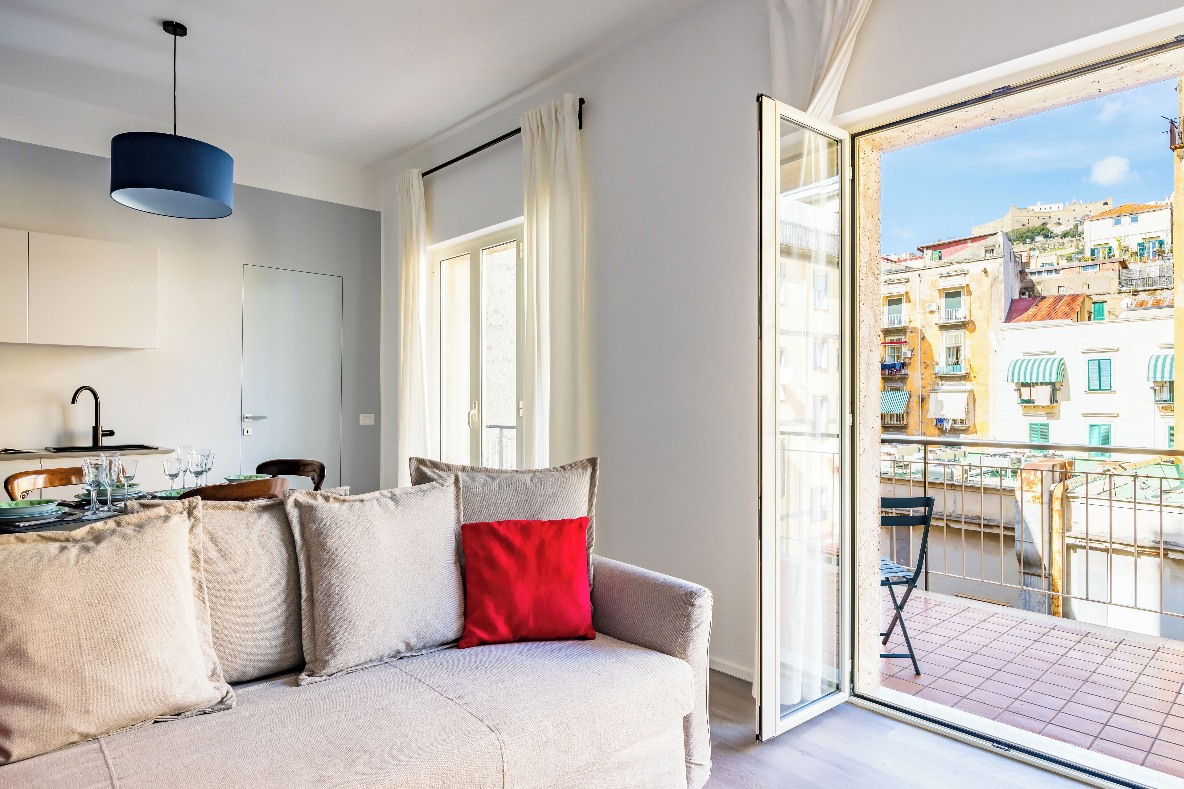 Apartment, 1 Bedroom, Balcony | Living area | 30-inch TV with satellite channels