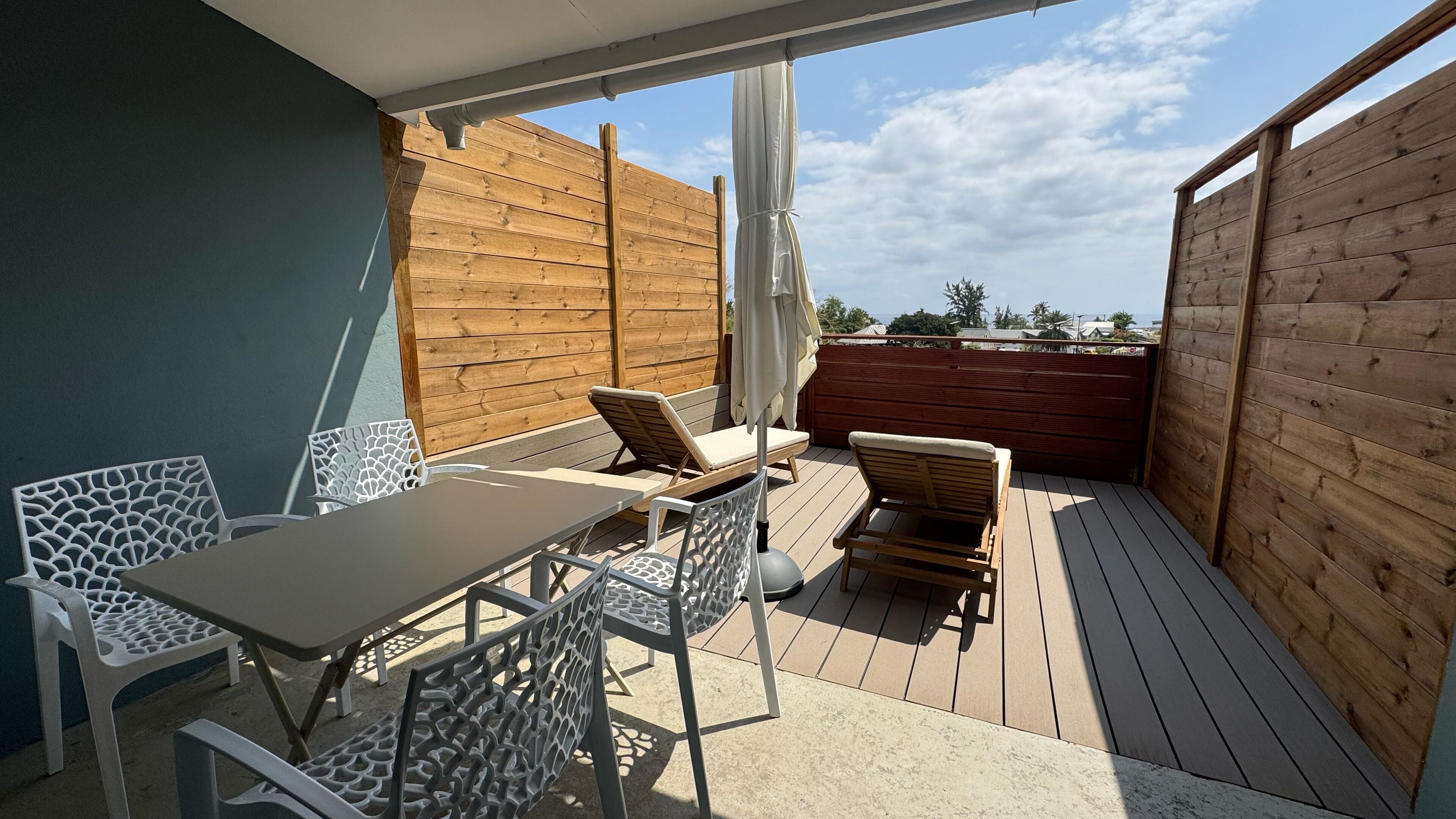 Family Quadruple Room, Ocean View | Terrace/patio