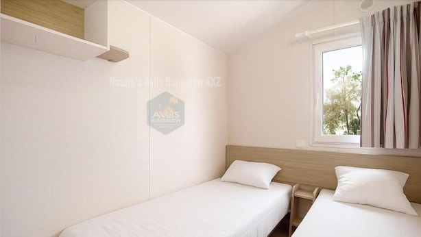 Bungalow, 2 Schlafzimmer, Balkon, Gartenblick