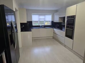 Microwave, oven, stovetop, electric kettle