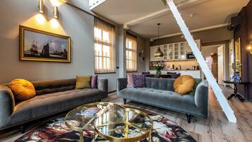 Familien-Suite, Hafenblick | Eigene Küche | Espressomaschine, Wasserkocher