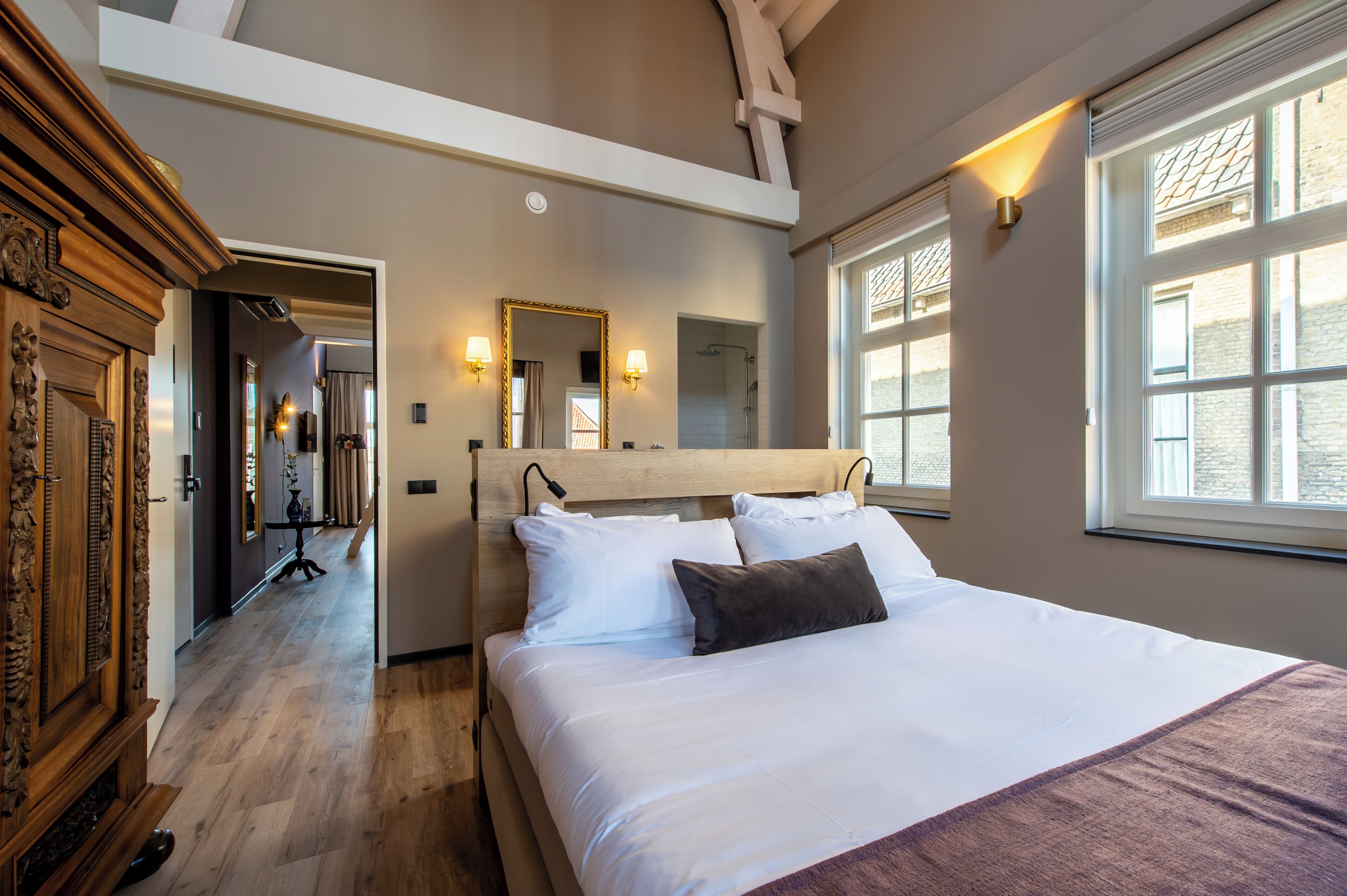 Familien-Suite, Hafenblick | Zimmersafe, Verdunkelungsvorhänge, schallisolierte Zimmer