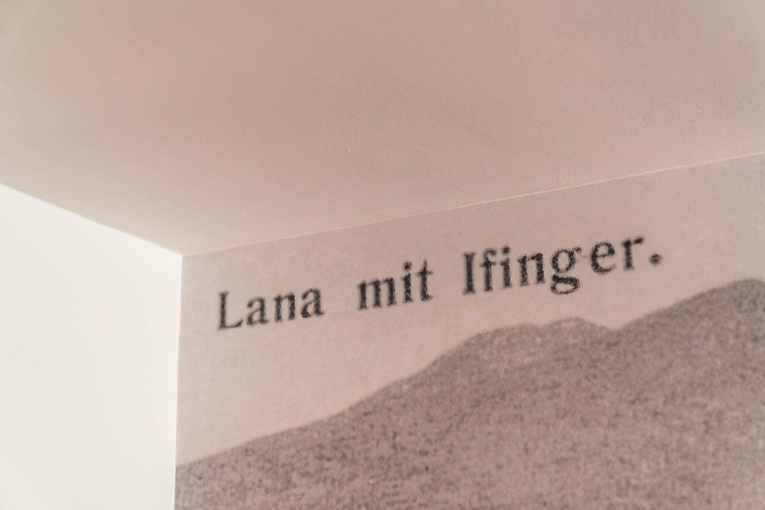 Eine Wand mit dem Schriftzug 'Lana mit Ifinger'.