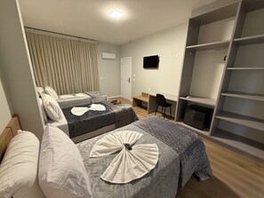 Desk, laptop workspace, iron/ironing board, free WiFi