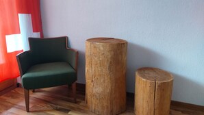 Comfort Double Room, Balcony, Mountain View | Room amenity - B&B Alpenrösli (St. Niklaus)