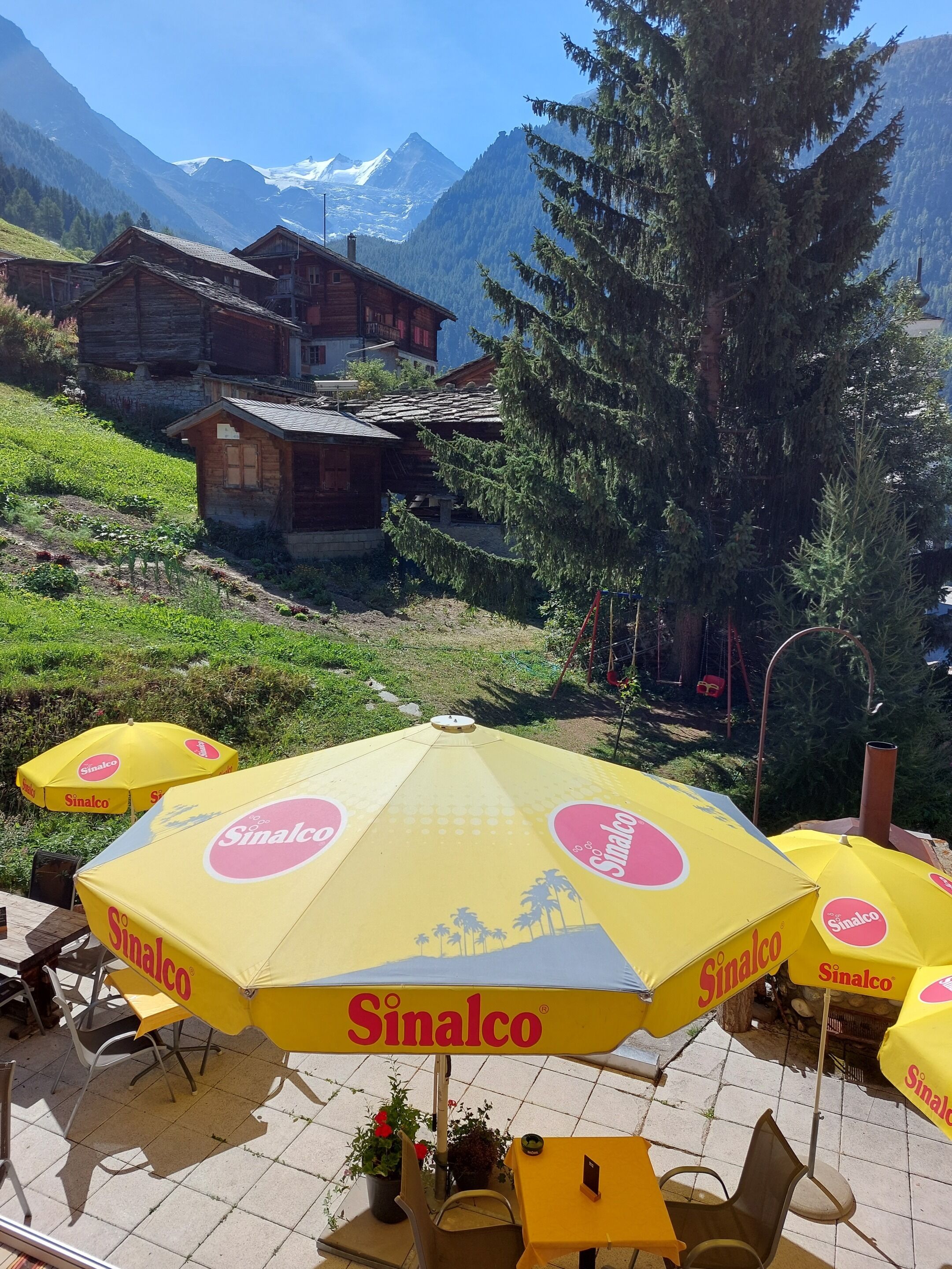 Blick von der Unterkunft