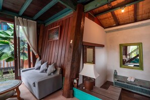 Room, 1 Bedroom, Smoking, Balcony | Living room - Room-cozy Bali Cabin in Sanur - Perfect (Denpasar)