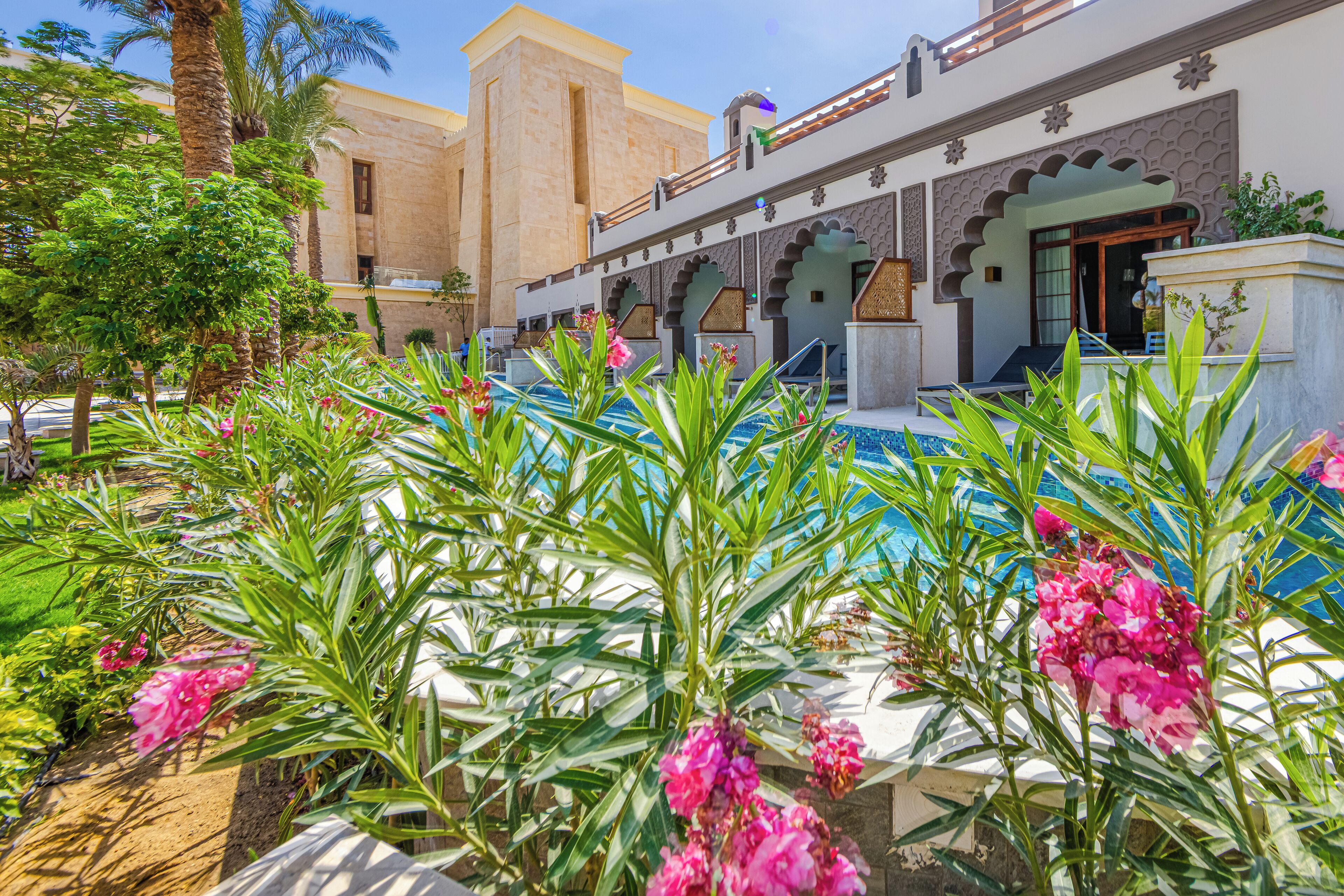 Suite junior, acceso a la alberca, vista al jardín | Ropa de cama de alta calidad y artículos del minibar gratis 