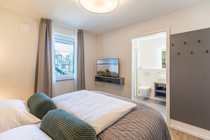 2 bedrooms, travel crib, free WiFi - Luxusapartement mit Meerblick (Nordstrand)