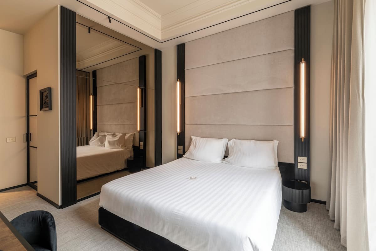 Frette Italian sheets, premium bedding, down comforters