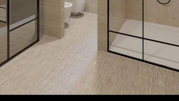 Dusche, kostenlose Toilettenartikel, Haartrockner, Handtücher