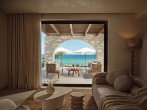 Living area - Oriana beach front villa, Zakynthos (Zakinthos)