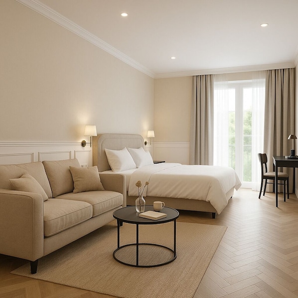 セーフティボックス (室内)、デスク、ノートパソコン用作業スペース、防音設備