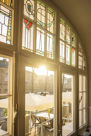 Vue depuis lâhĂ©bergement