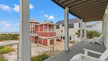 Ferienhaus, Strandblick | Balkon